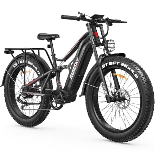 FREESKY 3500W BAFANG Motor Electric Bike for Adults, 48V 30Ah Removable Battery Ebike 120 Miles, 38+MPH, 26" Fat Tire Dirt Mountain E Bike, Full Suspension Bike, UL 2849 Certified by TÜV(Standards)