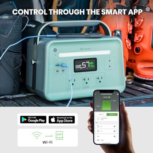 Yoshino Solid-State Portable Power Station B660 SST, 602Wh Backup Battery with 3x AC Outlets 660W, Smart APP Control, Solar Generator (Solar Panel Optional) for Camping, Outdoor, Emergency, Home Use 7