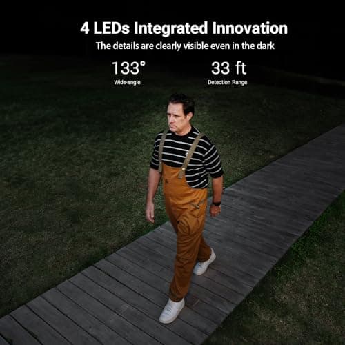 ANSQUE Solar Security Cameras Wireless Outdoor, 4-Cam-Kit, 2K Home Security Camera System, 365-Day Battery Life, No Subscription Fee, Easy to Install, Color Night Vision, Local Storage 5