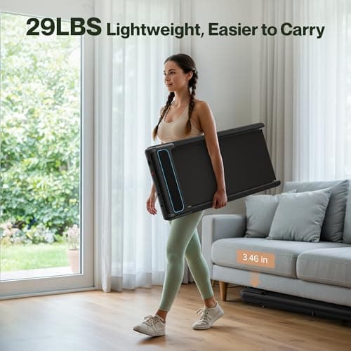 COZYINN Walking Pad with 10% Incline, 2.5HP Under Desk Treadmills for Home,3 in 1 Portable Walking Pad Treadmill,265 Lbs Capacity 9