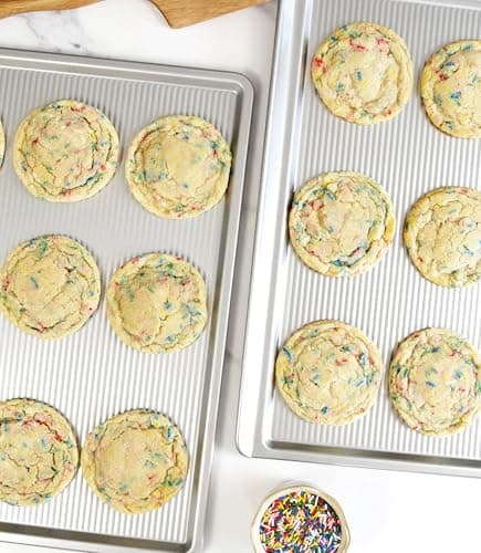 USA Pan Bakeware Cookie Sheet, Warp Resistant Nonstick Baking Pan, Made in the USA from Aluminized Steel, Large Set of 2 6