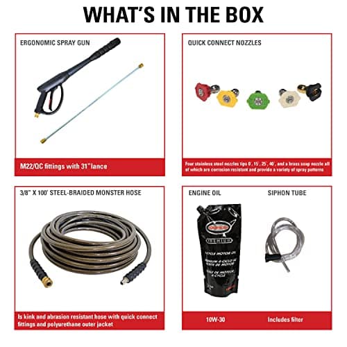 SIMPSON Cleaning Trailer-Mounted 4200 PSI Gas Pressure Washer, 4.0 GPM Gas Power Washer, Electric Start Honda Engine, Cold Water, 150-Gallon Water Tank, 100-ft. Hose, 49-State 4