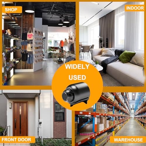 senri Wireless Camera Hidden Cameras, Mini Nanny Cam Smart Home, Small Indoor Outdoor Camera with Remote View, Compatible with Android and iOS, Baby, Pet Monitor, Car Guard(Video Only) 6