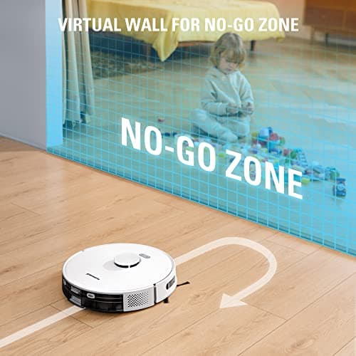 Greenworks Robot Vacuum GRV-3011, Intelligent LDS Laser Navigation, Automatic Path Planning，2000Pa Powerful Suction，Auto Dust Collection, for Pet Hair, Hard Floor, Carpet 9