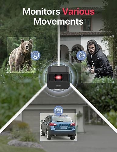 X-Sense Driveway Alarm, 1/2 Mile Long Range Solar Powered Smart Driveway Alarm, App for Customizable Driveway Alert, Outdoor Weather Resistant Motion Sensor & Detector with SBS50 Base Station 6