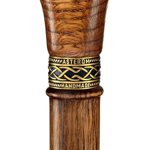 Asterom Walking Cane - Ergonomic Wooden, Cane for Women & Men - Walking Sticks for Seniors, Unique, Wood (Caramel, 36 Inches) 9