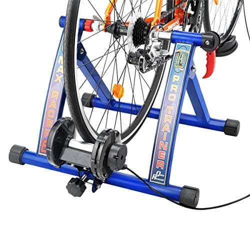 Max Racer Pro Bike Trainer - Convert Mountain, Road, or Beach Bicycle into a Stationary Exercise Bike for Indoor Riding Year-Round by Rad Cycle (Blue) 5