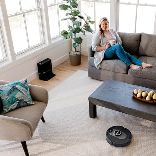 Shark UR2500SR AI Ultra Robot Vacuum with Self-Empty Base, Bagless, 30-Day Capacity, LIDAR Navigation, Compatible with Alexa, WiFi Connected, Black 8