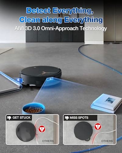 ECOVACS DEEBOT T50 MAX PRO Omni Robot Vacuum and Mop, 18,500Pa Suction, 18mm Auto-Lift, ZeroTangle &TruEdge 2.0, AIVI 3.0 Obstacle Avoidance, Auto Hot Water Mop Wash/Dry/Refill, Self-Emptying 7