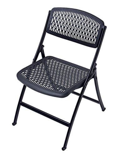 Mity-Lite Flex One Folding Chair, 18-8 Steel, Black, 4-Pack