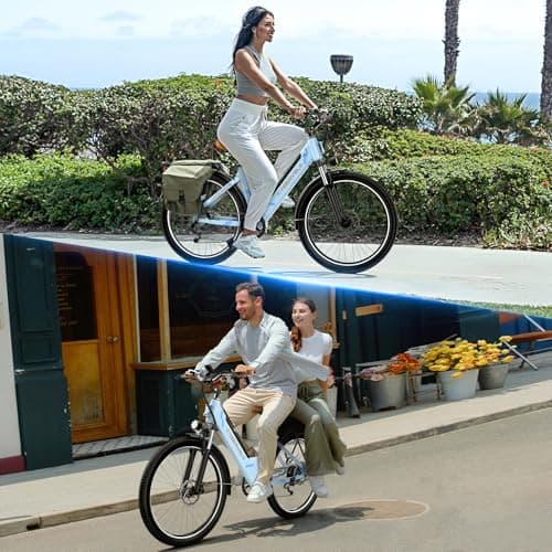 Aelith 26" Electric Bike for Adults – Powerful 1000W Motor, 48V Removable Battery, 7-Speed, Front Suspension & LCD Display – Commuter and Mountain EBike for Women 9