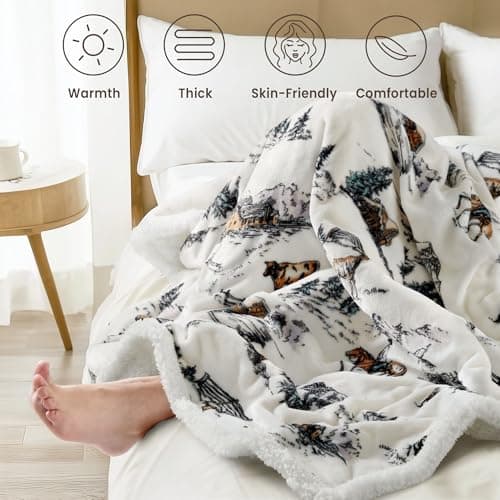 blunique Heated Blanket Throw Electric Blanket – Fast Heating Blanket with 10 Heat Settings & 10 Hours Auto Off, Cozy Soft Fleece Sherpa, Washable, Warm Gifts for Grandma 5