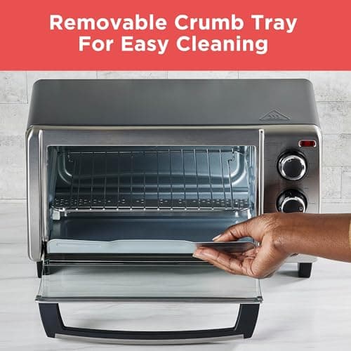 BLACK+DECKER TO1313SBD Toaster Oven, 15.47 Inch, Silver 8