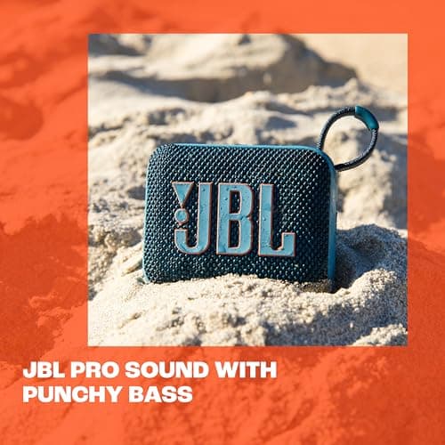 JBL Go 4 - Ultra-Portable, Waterproof and Dustproof Bluetooth Speaker, Big JBL Pro Sound with Punchy bass, 7-Hour Built-in Battery, Made in Part with Recycled Materials (White) 5