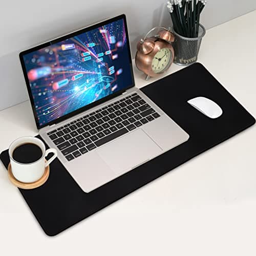 Jahosin Large Gaming Mouse Pad with Stitched Edges,[27.5x11.8In] Extended Mouse Pad with Non-Slip Natural Rubber Base for Gamer/Desktop/Office/Home (70x30 Blackus) 6