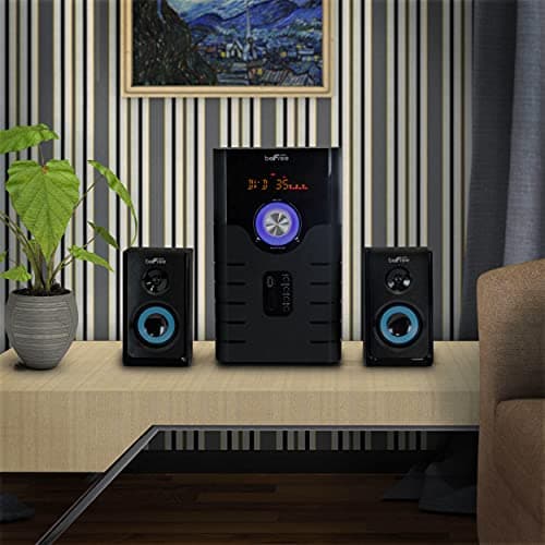 beFree Sound 5.1 Channel Bluetooth Surround Sound Speaker System in Blue 7