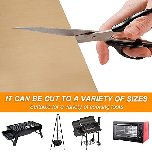 BieFuDan 6 Sheets Baking Mats Non Stick Reusable,Oil Brush,Baking Mat Sheet Baking Tray Liner Set 30 * 40cm, Professional Quality,Nontoxic CookingMat,Reusable Non Stick Oven Liner 6