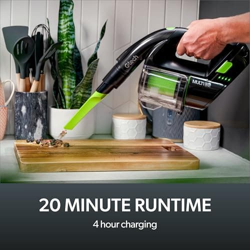 Gtech Multi MK2 K9 Cordless Handheld Vacuum Cleaner - Portable Vacuum Cleaner for Car, Home, and More - Reinforced with Lightweight Aluminum - Rechargeable - Pet Vacuum 7