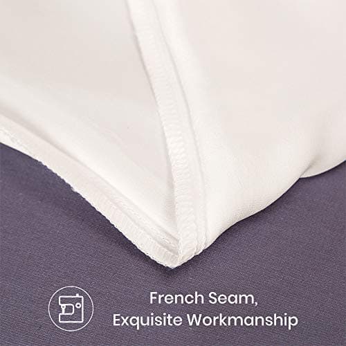 LILYSILK Silk Pillowcase 19 Momme 100 Mulberry Silk for Hair Charmeuse 2pcs Ivory Standard 20x26 Inch 5