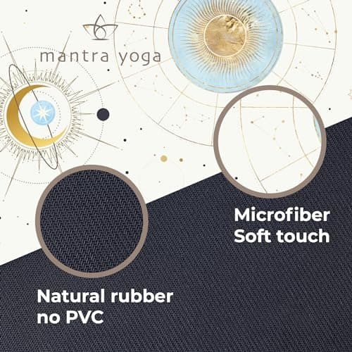 Mantra Yoga Travel PRO 1.5mm with Knee Pad and Bag - Foldable Fitness & Exercise Mat | Lightweight, Compact & Eco-Friendly | Non-Slip & Washable | For All Types of Yoga | 72" L x 24" W | 2.6 lbs 5