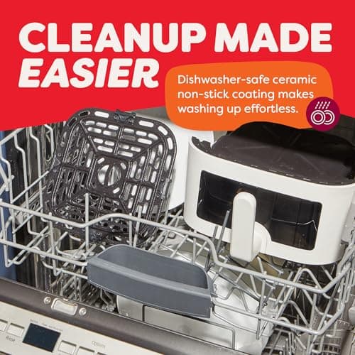 Instant Pot 4Qt VORTEX 6-in-1 Mini Air Fryer, Custom Program Options, Air Fry, Broil, Roast, Dehydrate, Bake, Reheat, Sea Salt, 4 Quarts 7