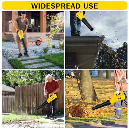 Leaf Blower, 3000W High Power Turbine Handheld Electric Leaf Blower, with 82 feet Extra Long Power Cord, 6-Gear Wind Speed Regulation, for Lawn Care, Yard, Garage, Patio, Blowing Leaves and Snow 7