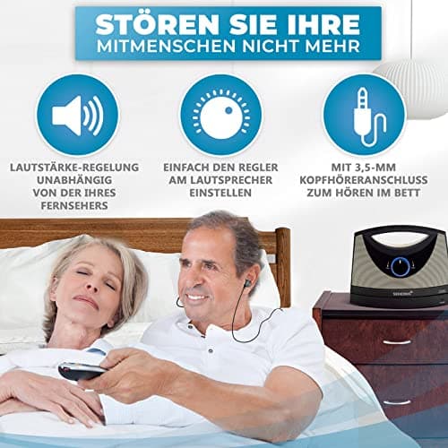 SEREONIC Portable Wireless Speakers for Smart TV - Ideal for TV Watching Without The Blaring Volume - Designed for Hard of Hearing, Elderly, and Seniors - 100ft Range 6