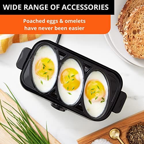 KRUPS: Simply Electric Plastic and Stainless Steel Egg Cooker 6 Eggs 400 Watts Hard, Medium, and Soft Boiled, Poached, Scrambled, Omelets, Rapid Cook Black 5