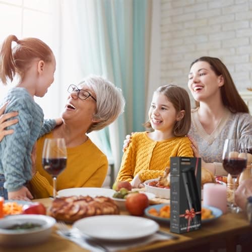 BABONIR Electric Wine Opener Set - Automatic Electronic Bottle Openers with Greeting Card, Vacuum Stoppers, Wine Aerator, and Foil Cutter, Ideal Present for Wine Lovers, Party, and Home Entertaining 5