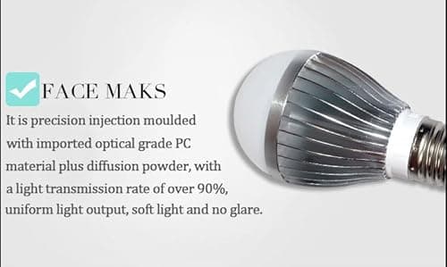 Klgeivb 940nM IR Illuminator, DIY Total Invisible E26 Light Bulb Lamp (3 High Power 3Watt LED), to Enhance Night Vision of IR Capable Cameras, for CCTV Clear Surveillance Images at Night 5