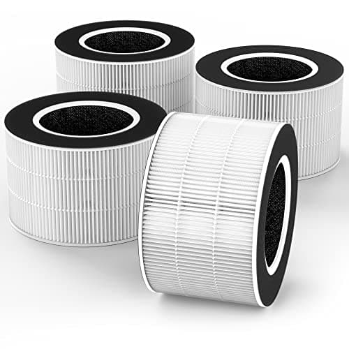 XBWW 4 Packs TD-1500 Replacement Filter Compatible with Tredy TD-1500 TD-1500BM Purifier, 4 Stages Filtration