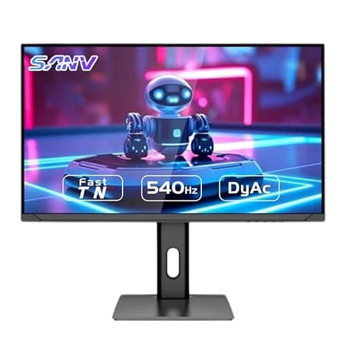 Gaming Monitor 24.1” Fast TN 540Hz Gaming Monitor for Esports,2586X Same Panel, 600Hz, 0.2ms, DisplayHDR 400,Motion Clarity DyAc，Typec，HDMI， DP，Lifting and Rotating Adjustment (New 24.1" 540Hz DyAc)