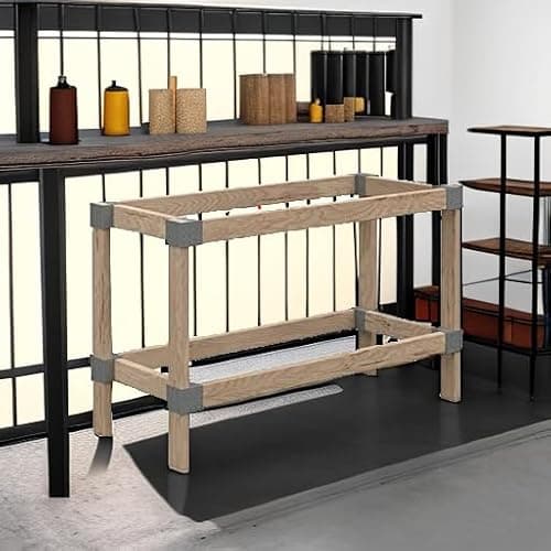 Heavyweight 24 in W x 48 in D DIY Plastic Ceiling Storage Kit, Gray, Overhead Garage Storage Hardware, 500 lb Capacity, Easy 90° Cuts (Lumber Not Included) 5