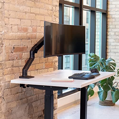 Ergotron – HX Premium Heavy Duty Monitor Arm, Single Monitor VESA Desk Mount – for Flat or Slight Curved Ultrawide Monitors Up to 49 inches, 20 to 42 lbs – Standard Pivot, Matte Black 5