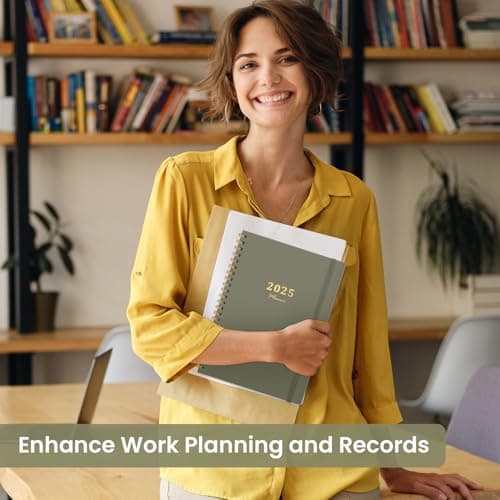 2025 Planner - Weekly and Monthly Planner, January 2025 to December 2025, Spiral Bound 2025 Calendar Planner Book, Inner Pocket, Perfect for Office Home School Supplies - A5 (6.3" x 8.5"), Green 6