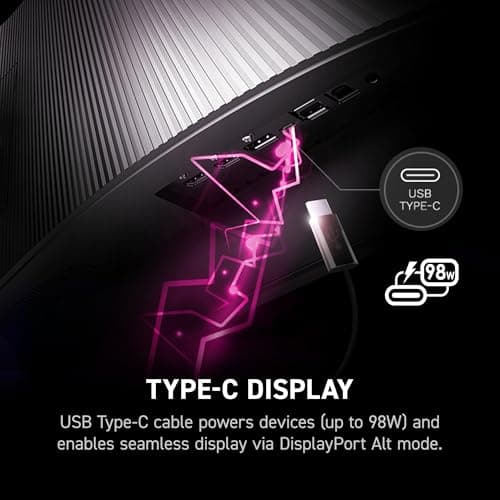 MSI MPG 491CQPX QD-OLED 49-inch QD-OLED 5120 x 1440 (DQHD) Computer Monitor, 240Hz, HDMI, Display Port, VESA Mountable, Tilt, Speaker, 0.03ms, Black (Renewed) 5