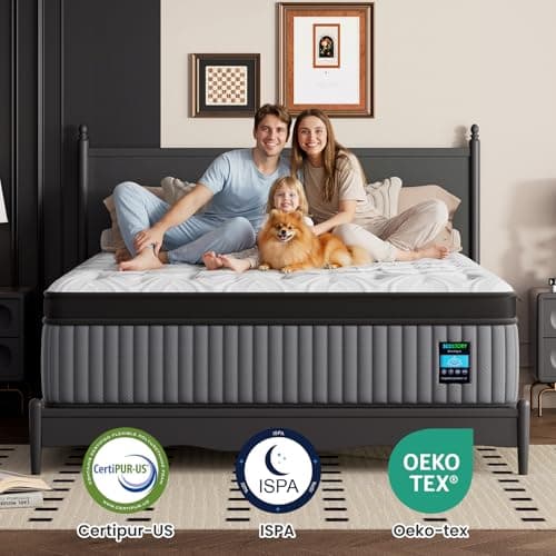 BedStory Extra Firm Queen Mattress 14 Inch, Deep Sleep Hybrid Mattresses 7-Zone Pain Relief - Extra Firm Bed in a Box - Fiberglass Free, CertiPUR-US Certified, 365-Night Trial, 10 Years Warranty 8