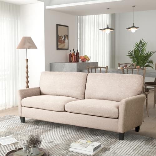 MECHYIN Sofa, 70.8 inch Modern Sofa Couch, Linen Fabric Loveseat Sofas, Comfy Couch for Living Room, Dorm, Office, Apartment
