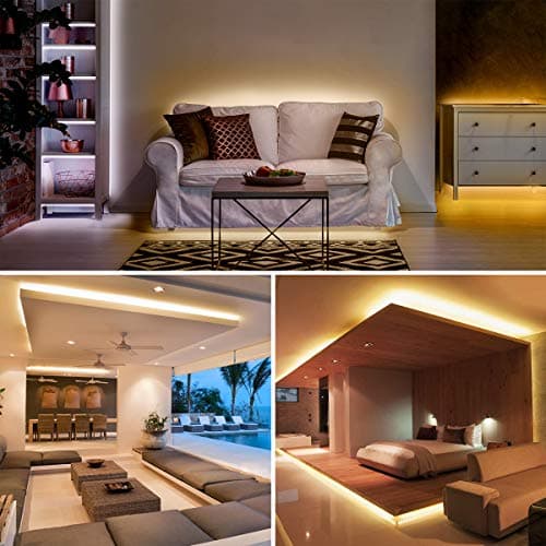 Lepro LED Tunable White Strip Light, Warm to Cool White, 16.4ft Dimmable Bright LED Tape Lights, 300 LEDs 2835, Strong 3M Adhesive, Not Cuttable, Suitable for Christmas Decorations, Home, Bedroom 8