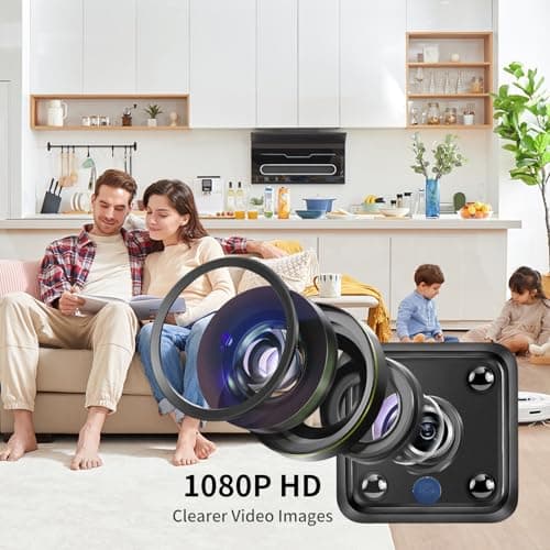 Yaumany Mini WiFi Small Video 1080p HD Wireless Magnetic Security Camera， Mini Wireless Camera, Fixable Magnetic Security Camera 5
