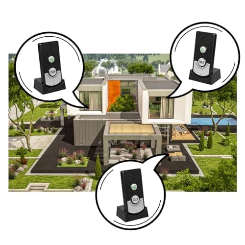 2 Way Wireless Intercom for Home Hospital Hotel,1000m Range Indoor Intercoms Wireless 5
