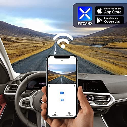 Fitcamx 4K Dash Cam Suitable for BMW 3 4 Series M3 M4 2020-2024 (Model B) 330i 430i Xdrive 330e M340i M440i Coupe, OEM Look, UHD 2160P Video, WiFi Connect & APP, Loop Recording, G-Sensor, 64GB Card 5