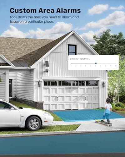 PEEIPM Security Cameras Wireless Outdoor Solar: Battery Power Cameras for Home Security WiFi Seguridad Camara System Kit Surveillance Monitor with Motion Sensor Flood Light Alarm & Color Night Vision 7