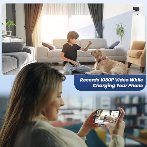 ZOGGCOX Hidden Camera 1080P WiFi USB Charger Camera Spy Cam - Nanny Cam with Night Vision & Motion Detection, Wireless Small Indoor Security Camera for Home/Baby/Pet/Nanny with App Live Feed 6