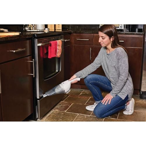 BLACK+DECKER Cordless Lithium Handheld Power Vacuum with Wall Mount Base and Charger, White (HNV220BCZ10FF) 8