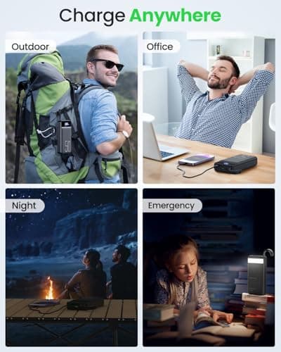 Power Bank Fast Charging 50000mAh - 22.5W Portable Charger USB C Quick Charge with 4 Outputs & 3 Inputs LED Display Huge Capacity External Battery Pack for iPhone, Samsung, iPad etc Black 7