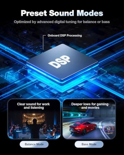 Nylavee Computer Speakers, Hi-Fi Stereo Sound PC Speakers with Bluetooth 5.0 and 3.5mm AUX-in, 14W AC Powered, Built-in Equalizer Modes and RGB Lights for Desktop PC, Monitor, Laptop, PS5, Xbox 5