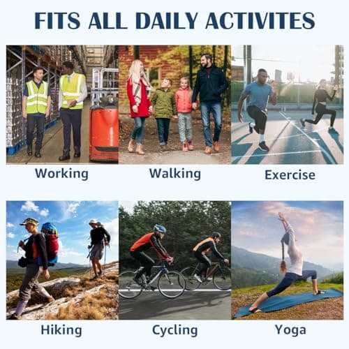 DR. POTTER+ Arch Support Sleeves for Plantar Fasciitis Relief, Adjustable Compression Bands with Removable Arch Support Pads for Fallen Arches, High Arch, Flat Feet, Feet Pain Relief - Black 6