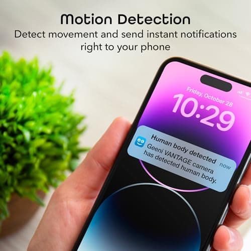 Geeni Vantage WiFi Outdoor Security Camera – 1080P HD Weatherproof Outdoor Cameras for Home Security with Motion Sensor and Night Vision – Supports Alexa and Google 7