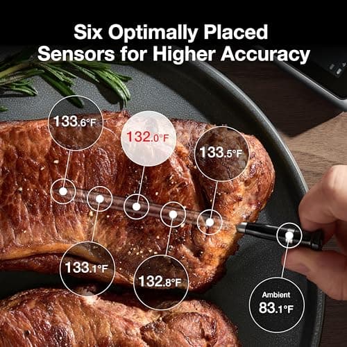 Typhur Sync WiFi Wireless Meat Thermometer Digital, 2 Probes, Smart Base, LCD Display, Unlimited Range, Bluetooth 5.4, Improved Stability, NIST-Certified Accuracy, BBQ, Grill, Smoker, Oven, Kitchen 5